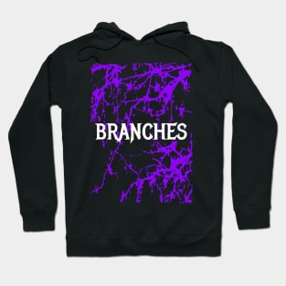 Branches Gothic Purple Dark Graphic Hoodie
